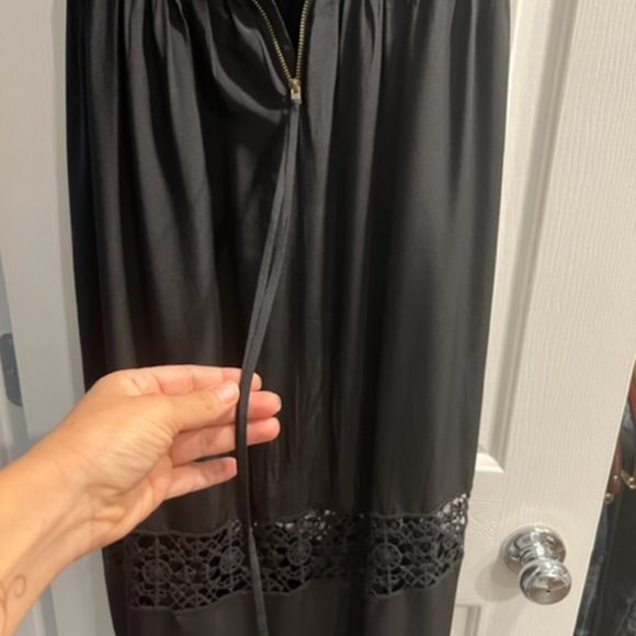 Ulla Johnson Black Calista Crochet Silk Casual Maxi Dress - Picture 7 of 7